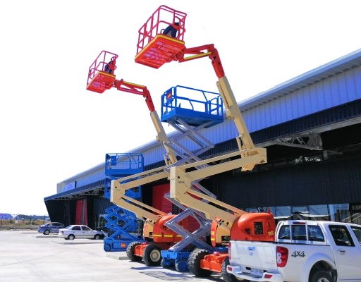 Plataformas elevadoras y maquinaria industrial de RB Rental en Chile